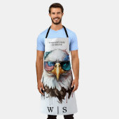 Tablier Bald Eagle moderne & unique USA symbole national (Porté)