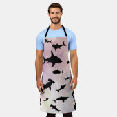 Tablier Baleines à mâchoires de requin modernes sous la ga (Porté)