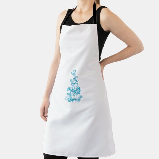Tablier Ball Blue, Medium Turquoise design décoratif (Insitu)