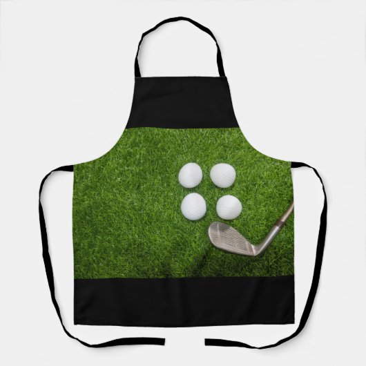 Tablier Balle de golf sur gazon vert (Recto)