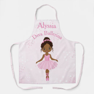Tablier Ballerina rose Tutu Apron afro-américain