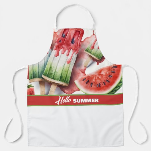 Tablier Balles et pastèque, BONJOUR ÉTÉ (Recto)