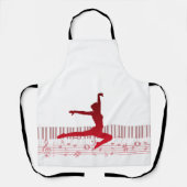 Tablier Ballet dancer sur clavier (Recto)