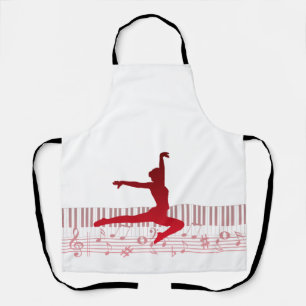 Tablier Ballet dancer sur clavier