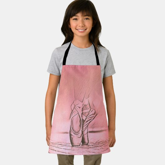 Tablier Ballet rose Chaussures danseuse élégante (Insitu)