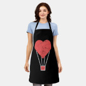 Tablier Ballons à air chaud de coeur mignon (Porté)