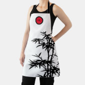 Tablier Bambou Arbre Monogramme Restaurant Style Apron (Insitu)