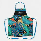 Tablier Banane vive Feuilles Tropical Print Apron (Recto)