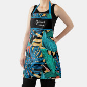Tablier Banane vive Feuilles Tropical Print Apron (Insitu)