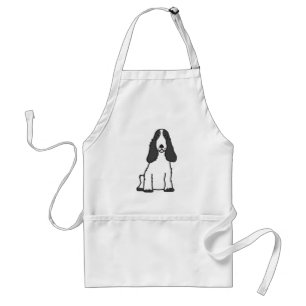 Tablier Bande dessinée anglaise de chien de cocker