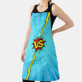 Tablier Bande dessinée contre arrière - plan, style pop-ar (Insitu)