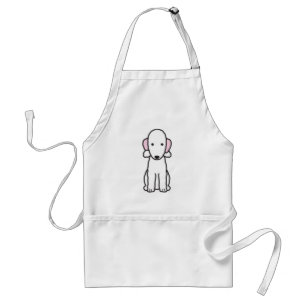 Tablier Bande dessinée de chien de Bedlington Terrier