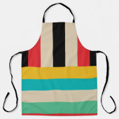 Tablier Bandes de bandes multicolores (Recto)