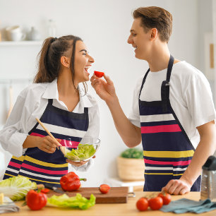 Tablier Bandes de couleurs plates