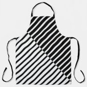 Tablier Bandes de croisement noires (Recto)