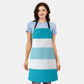 Tablier Bandes de deux tons (Porté)