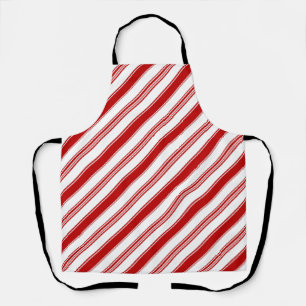 Tablier Bandes de Sucre de canne rouge et blanc