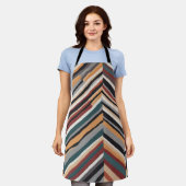 Tablier Bandes de zigzag multicouleur dynamiques (Porté)
