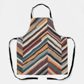 Tablier Bandes de zigzag multicouleur dynamiques (Recto)