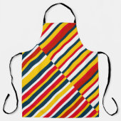 Tablier Bandes diagonales multicolores (Recto)