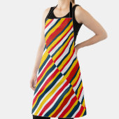 Tablier Bandes diagonales multicolores (Insitu)