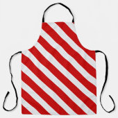 Tablier Bandes diagonales rouges (Recto)