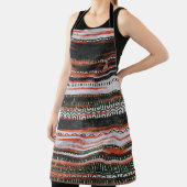 Tablier Bandes ethniques tribales : conception du tapis. (Insitu)