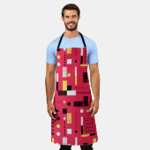 Tablier Bandes géométriques Polka (Porté)
