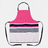 Tablier Bandes Uniformes roses (Recto)