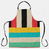Tablier Bandes verticales horizontales multicolores (Recto)