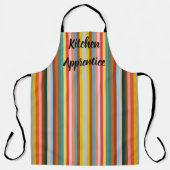 Tablier Bandes verticales rétro colorées (Recto)