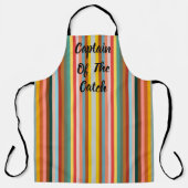 Tablier Bandes verticales rétro colorées (Recto)