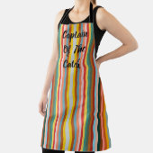 Tablier Bandes verticales rétro colorées (Insitu)