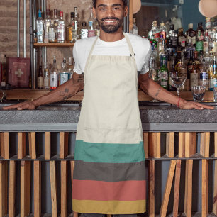 Tablier Bandes vintages de couleurs claires