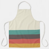 Tablier Bandes vintages de couleurs claires (Recto)