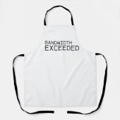 Tablier Bandwidth Exceeded | Heavy-Duty Work Apron (Recto)