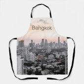 Tablier Bangkok Skyline Sunset Panorama BKK Thaïlande (Recto)