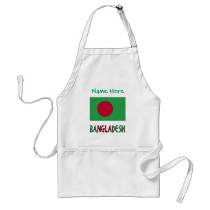 Tablier Bangladesh Drapeau Bangladais Vert Personnalisé 