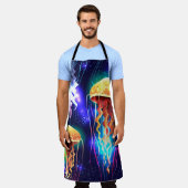 Tablier Bannière horizontale de méduse sous-marine (Porté)