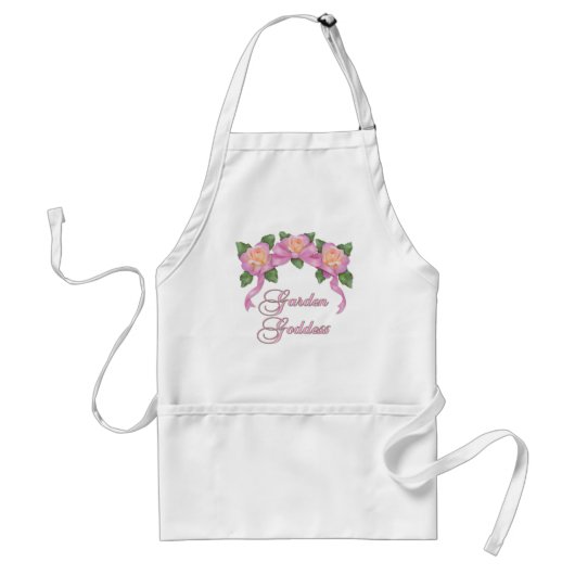 Tablier Bannière rose Déesse de jardin (Devant)