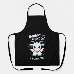 Tablier Baphomet transgenre respecte les pronoms Fierté tr