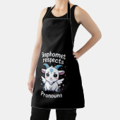 Tablier Baphomet transgenre Respecte Pronouns Trans Pride (Insitu)