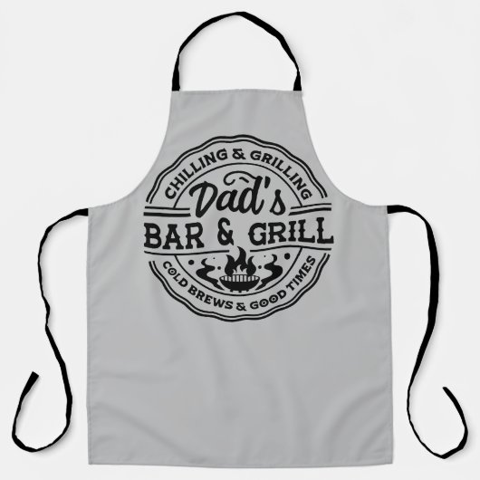 Tablier Bar et grillades pour papillote et grillades (Recto)
