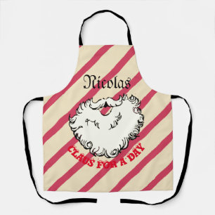 Tablier Barbe de Mikitez santaclaus pain d'épices vintage