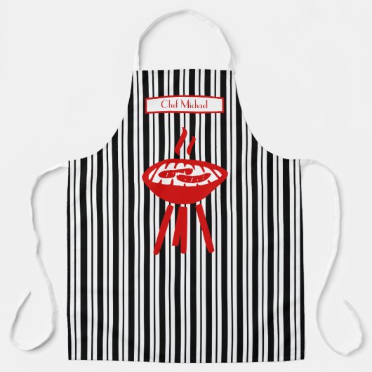 Tablier Barbecue Bande verticale #2 do-it-yourself Couleur (Recto)