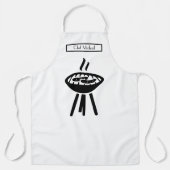 Tablier Barbecue BBQ DIY Couleurs de fond (Recto)