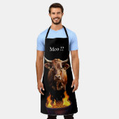 Tablier Barbecue Bull and Grill (Porté)