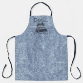 Tablier Barbecue de Retro Blue Surf Van Dad (Recto)
