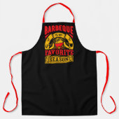 Tablier Barbecue Est Ma Saison Préférée Drôle De Grillade (Recto)
