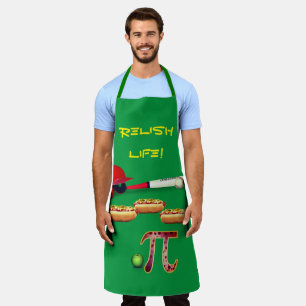 Tablier Barbecue Fun Baseball Hot-Dogs Tarte aux Pommes Ta